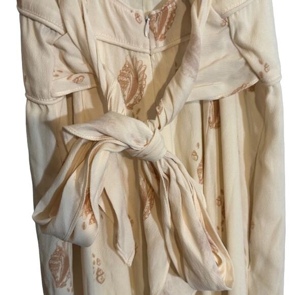Sancia Cream Cerion Shell Sleeveless Seashell Detail Anja Jumpsuit Women Sz S - Picture 15 of 16